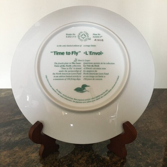 2/$40 Voice of the North Decorative Plate 'Time To Fly' Don Li-Leger - Picture 7 of 8